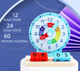 Children Montessori Clock Educational Toys Hour Minute Second Cognition Clock Model Teaching Aids Time Learning For Kindergarten