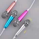 Microphone 3.5mm Stereo Studio Mic KTV Karaoke Mini Microphone With Earphone For Smart Phone Laptop PC Desktop Handheld Audio