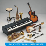 Music Flash Cards piano guitar chord chart, guitar piano learning music note card, music flash card