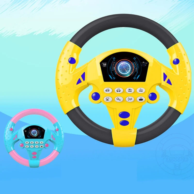 Sound & Simulation Steering Wheel For Child Kids Xmas Gift