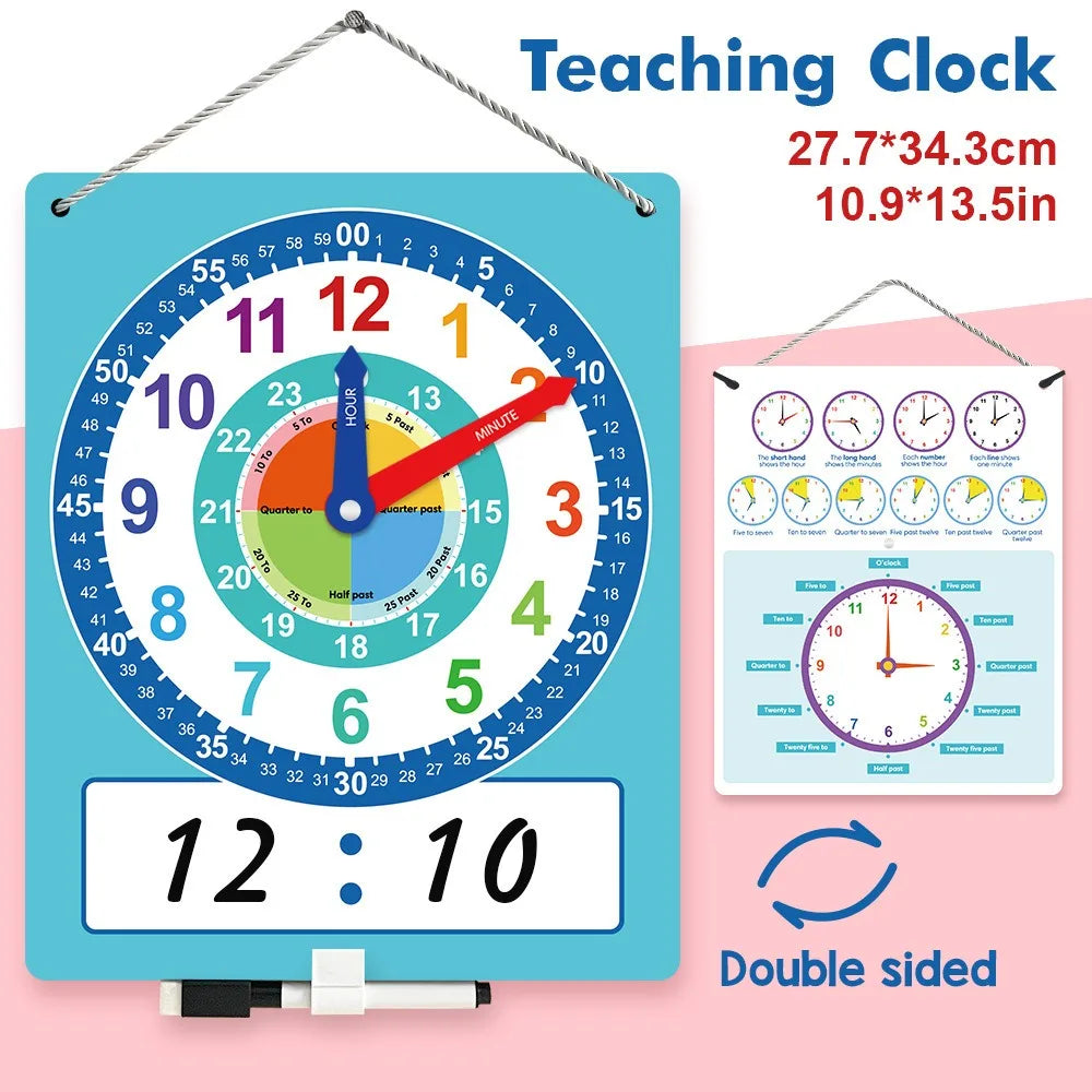 Children's Clock Model Primary School Kids Clock Teaching Time Cognition Learning Tools