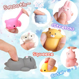 50-5PCS Kawaii Squishies Mochi Anima Squishy Toys For Kids Antistress Ball Squeeze Party Favors Stress Relief Toys For Birthday