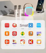 Microphone sound integrated microphone k song wireless Bluetooth family home singing children speaker ktv set mini