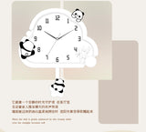 Children Chic Wall Clocks Silent Bedroom Art Cute Wall Clock Electronic Pendulum Pendule Horloge Murale House Decoration