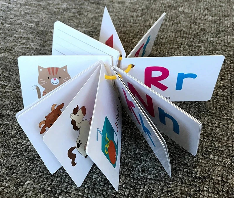 Flash Cards Alphabet Double Sided Flash Cards Toddlers ABC Letters Learning Toy Educational Preschool Kids Children Flashcards