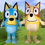 New Bluey Bingo Dog Cartoon Doll Costume 1:1 Adult Walking Cosplay Performance Costume Activity Performance Props Doll Costume