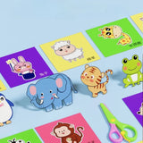 48Pcs Handmade Paper Cut Book Kids Craft Toys DIY Cartoon Scrapbooking