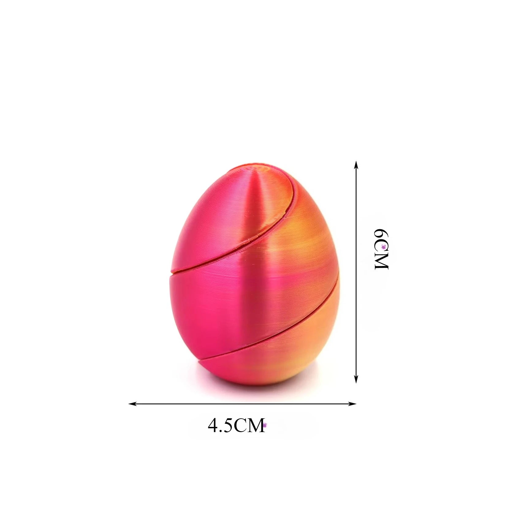 New 3D Print Spiral Eggs Impossible Shuttle Toys Passthrough Sculpture Mini Vortex Thread Illusion Home Desktop Decor Fidget Toy