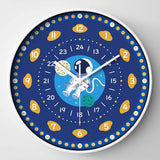 12 Inch Early Education Wall Clock Children's Cartoon Creative Living Room Wall Decoration Mute No Ticking Quartz Clock