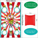 Fun Bean Bag Toys Game Banner Indoor Outdoor Safe Throwing Christmas Party Carnival Game Interaction Physical Training Toys Set
