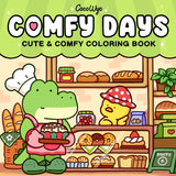 Halloween Coloring Book COZY FRIENDS Coloring Book For Adults And