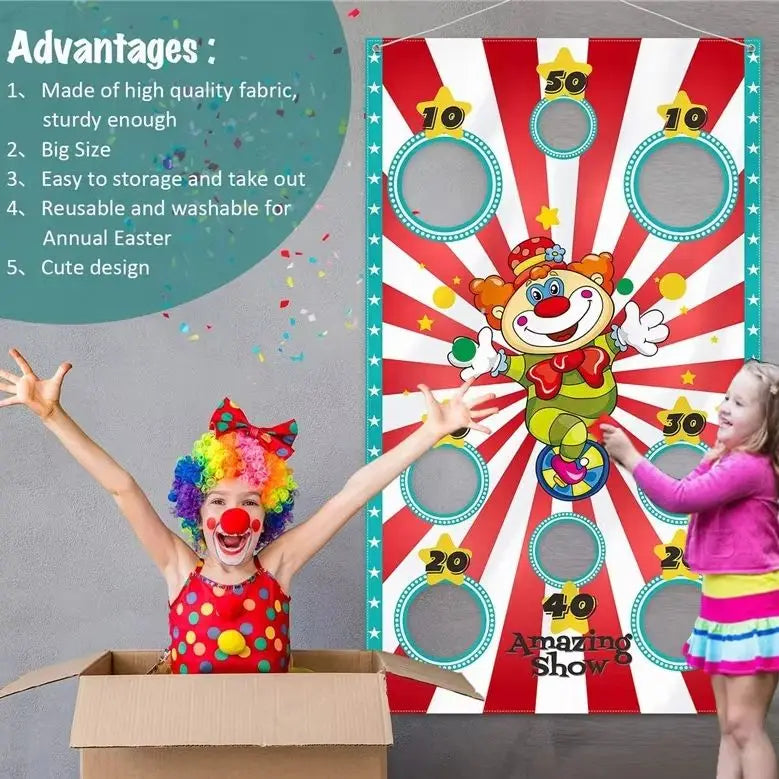 Throwing Sandbags Game Bean Bag Flag Toy Game Safe Bag Throwing Children's Outdoor Christmas Party Carnival Game Children's Toys
