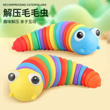 Baby Toy Twisted Caterpillar Infants and Toddlers Colorful Stress Relieving Toys Early Educational Toys Newborn Gift Squishy 1pc