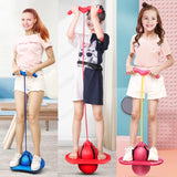 Bouncing Ball With Handle And Pump Balance Platform Bouncy Jump Pogo Ball For Kids Playground Sports Workout Competition Toy