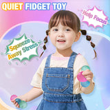 Big Soft Sensory Stress Balls Textured Memory Gel Soft Fidget Toys Anxiety Relief Squeeze Ball for Autism/ADHD Party Favors Gift