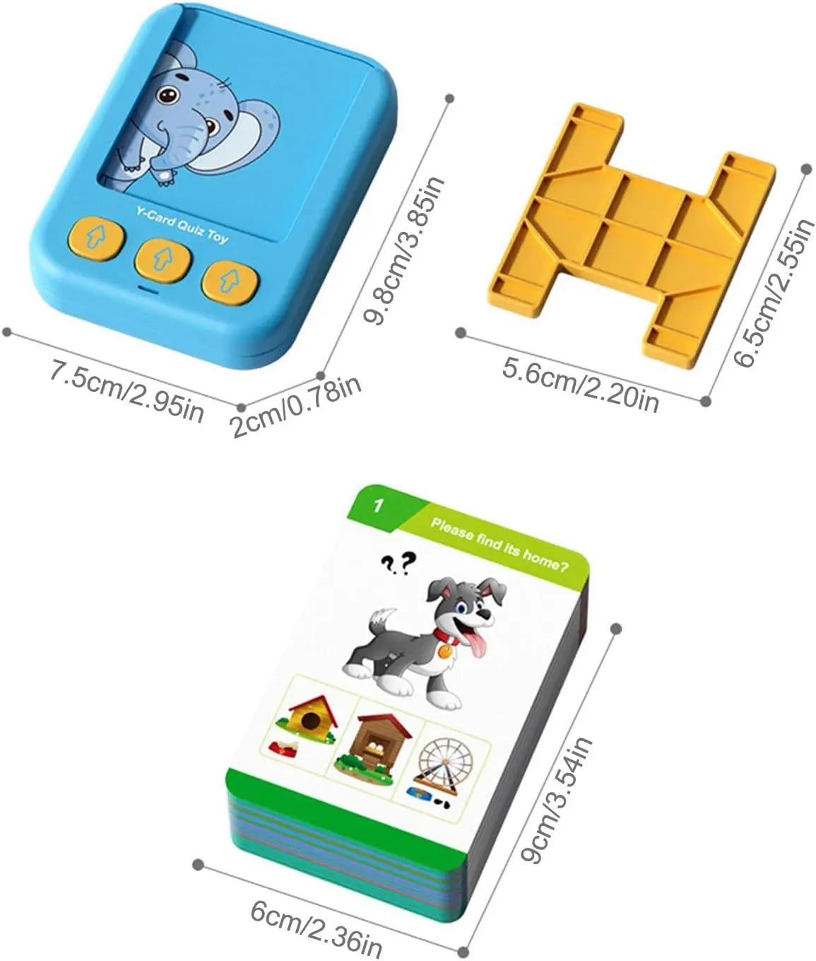 Talking Flash Cards Learning Toys for Kids Flash Card Learning Machine Interactive and Fun Learning Tool Gift for Children