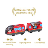 New Electric Universal Simulation High Speed Train Magnetic Locomotive Fit for Wooden Train Track Railway Educational Toys Gifts