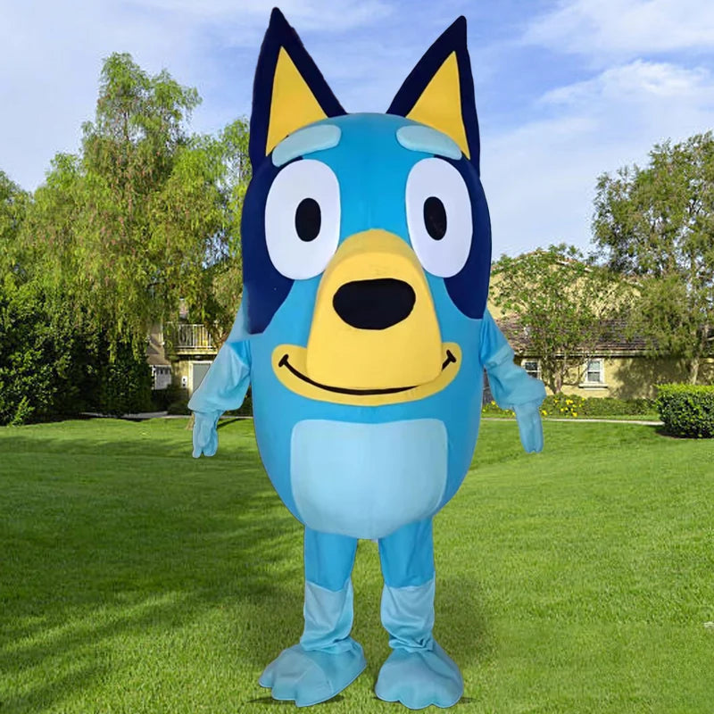 New Bluey Bingo Dog Cartoon Doll Costume 1:1 Adult Walking Cosplay Performance Costume Activity Performance Props Doll Costume