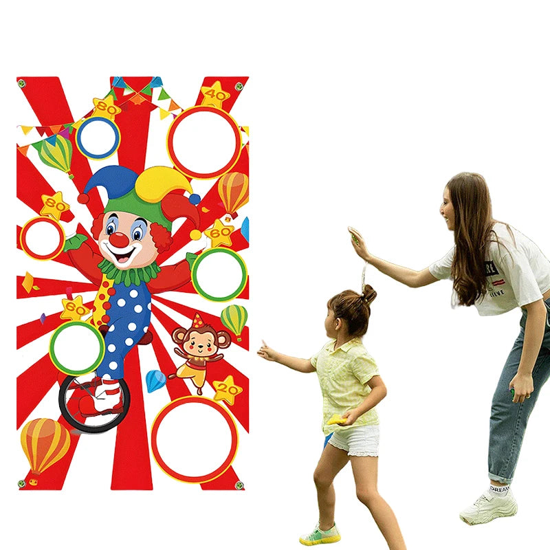 Throwing Sandbags Game Bean Bag Flag Toy Game Safe Bag Throwing Children's Outdoor Christmas Party Carnival Game Children's Toys