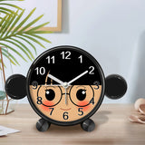 Cute Children's Educational Alarm Clock Bedroom Desktop Early Education Small Animal Round Mute For Boy Girls Home Decoration