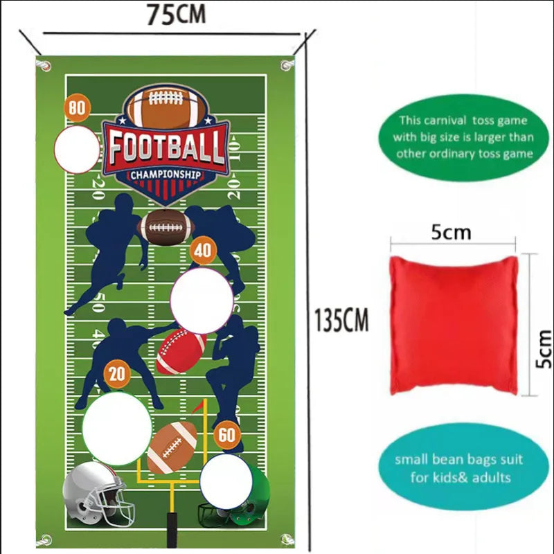 Throwing Sandbags Game Bean Bag Flag Toy Game Safe Bag Throwing Children's Outdoor Christmas Party Carnival Game Children's Toys