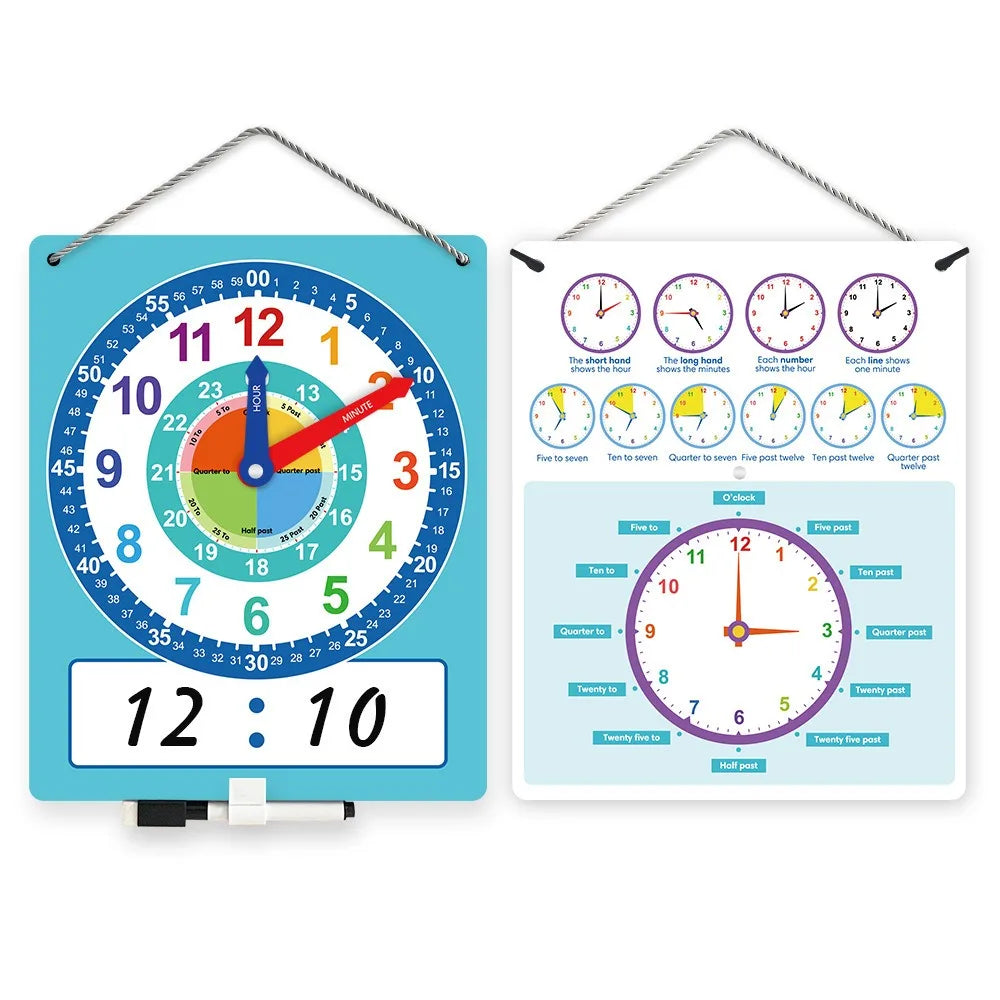 Children's Clock Model Primary School Kids Clock Teaching Time Cognition Learning Tools