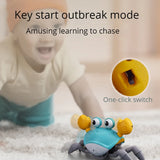 Children's Induction Escape Crab Crab Crawl Electronic Pet Toys Baby Music Early Education Mobile Toys Free Delivery