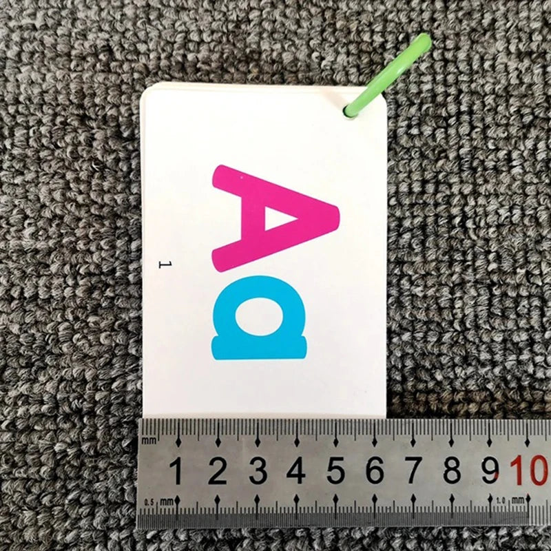 Flash Cards Alphabet Double Sided Flash Cards Toddlers ABC Letters Learning Toy Educational Preschool Kids Children Flashcards