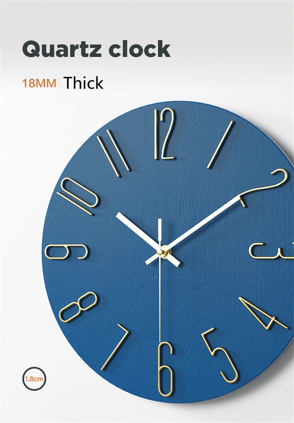 Wall Clock Battery Powered Clocks 12 inch Small Clock Analog Clock Suitable for Home Office Bedroom Kitchen Classroom School