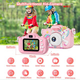 Kids Camera Digital Dual Camera HD 1080P Video Camera Toys with 32GB Card Mini Cam Color Display Children Birthday Gift Kids Toy
