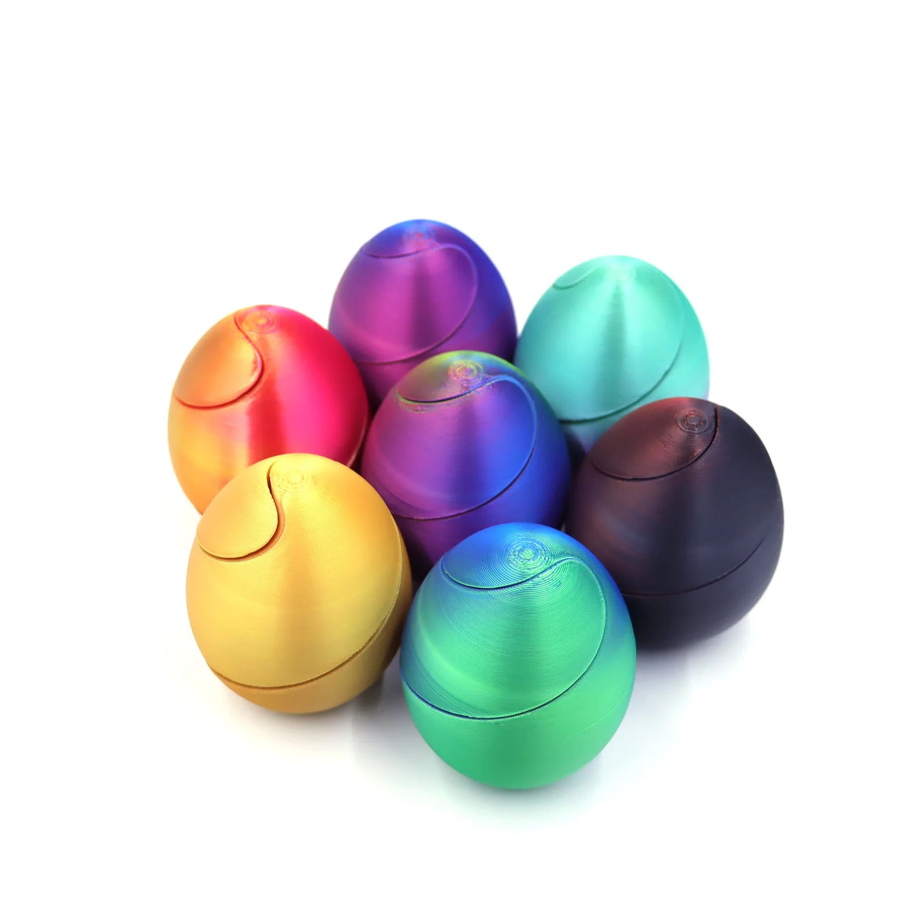 New 3D Print Spiral Eggs Impossible Shuttle Toys Passthrough Sculpture Mini Vortex Thread Illusion Home Desktop Decor Fidget Toy