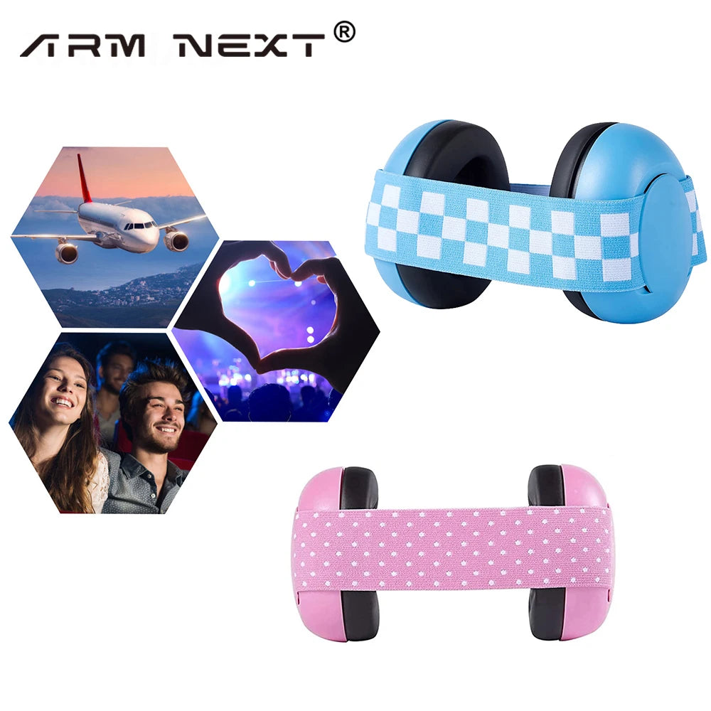 Child Baby Hearing Protection Safety Ear Muffs Kids Noise Cancelling Headphones Sleeping Earplugs Child Earmuff