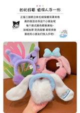 Kuromi Cinnamoroll Melody Plush Earmuffs Girls New Anime Ear Cover for Winter Kids Outdoors Warm Ear Muffs Children Xmas Gift