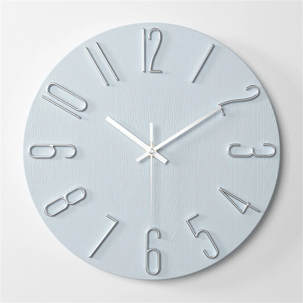 Wall Clock Battery Powered Clocks 12 inch Small Clock Analog Clock Suitable for Home Office Bedroom Kitchen Classroom School