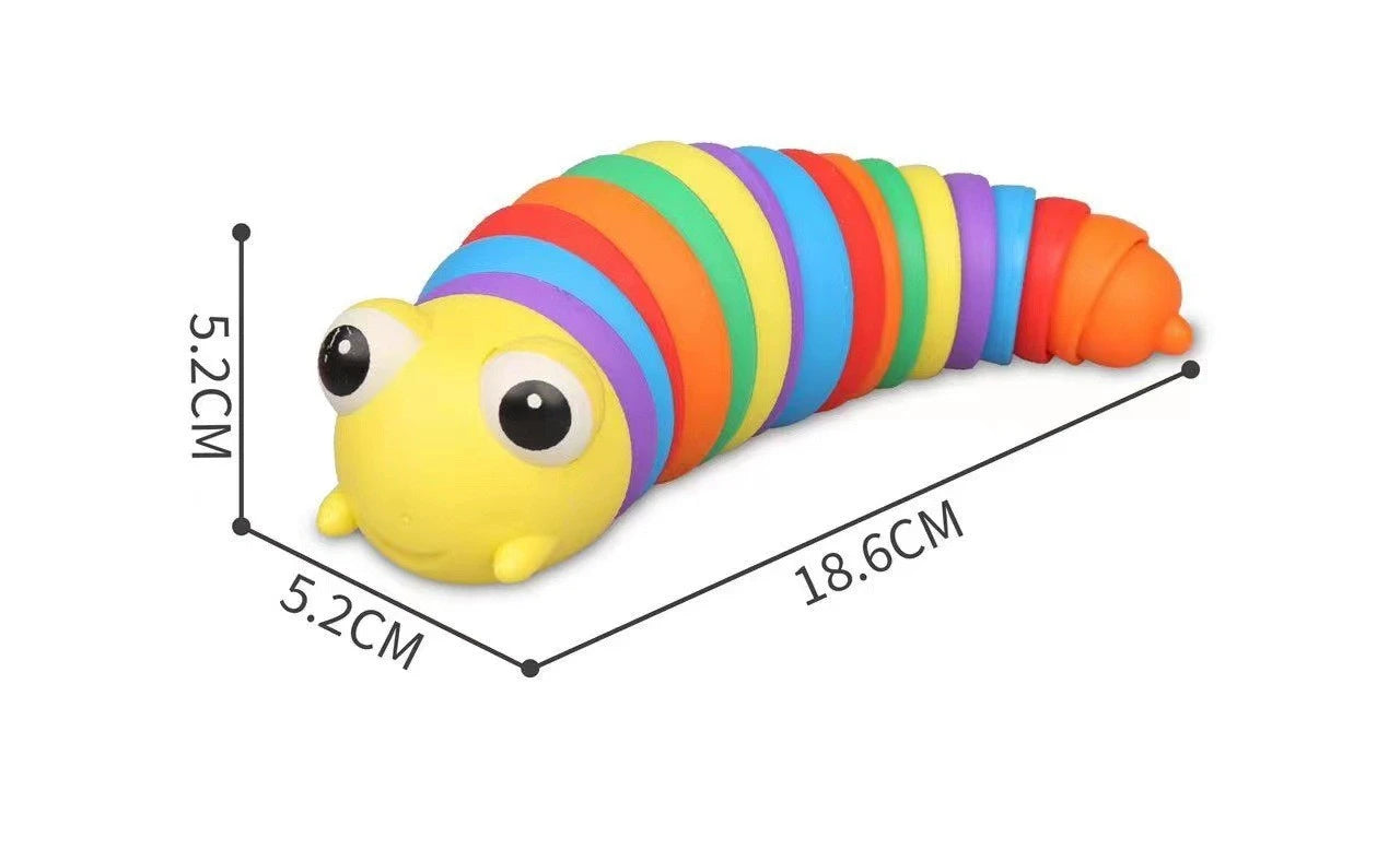 Baby Toy Twisted Caterpillar Infants and Toddlers Colorful Stress Relieving Toys Early Educational Toys Newborn Gift Squishy 1pc
