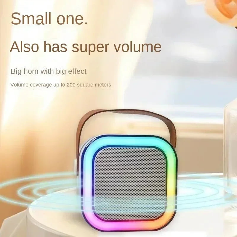 Microphone sound integrated microphone k song wireless Bluetooth family home singing children speaker ktv set mini