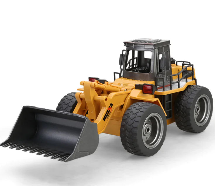 6-Channel Alloy Bulldozer Remote Control Toy Truck
