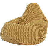 Jumbo Cord Beanbag Chair Cover Unfilled Large Bean Bag - Mustard
