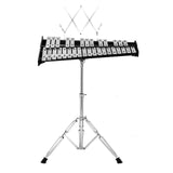 VEVOR 32 Note Glockenspiel Xylophone Bell Kit, Professional Percussion Instrument Set with Mallets, Drum Sticks, Music Stand, Adjustable Stand and Carrying Bag for Students & Adults