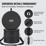 VEVOR 5-Piece Drum Bag Set, 1680D Oxford Fabric, Padded Drum Bags and Cases with 4.92 ft Detachable Shoulder Strap Carry Handles Foldable Design, for 55cm Kick 30cm Tom 33cm Tom 40cm Tom 35cm Snare
