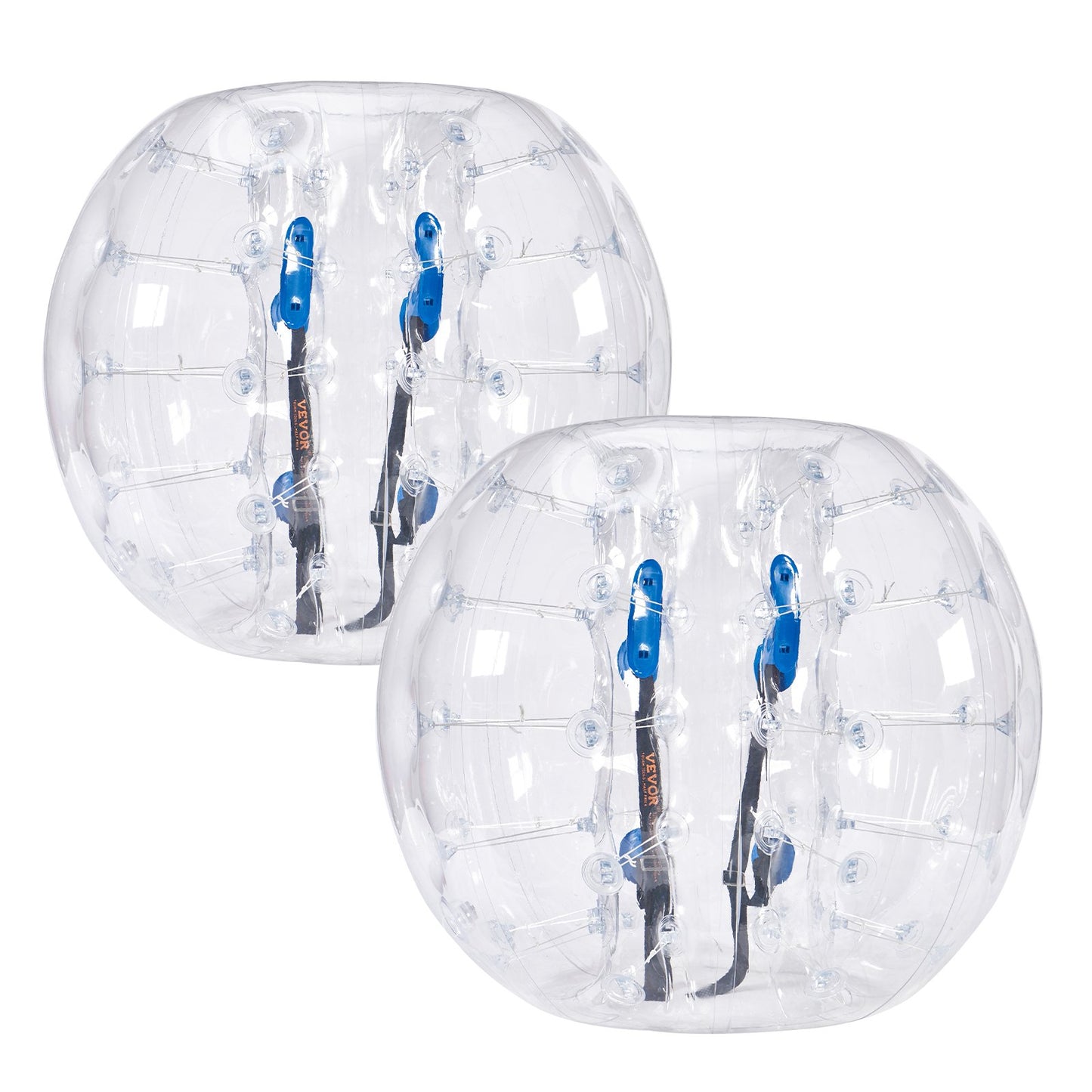 VEVOR Inflatable Bumper Balls 2-Pack, 4FT/1.2M Body Sumo Zorb Balls for Teen & Adult, 0.8mm Thick PVC Human Hamster Bubble Balls for Outdoor Team Gaming Play, Bumper Bopper Toys for Garden, Yard, Park