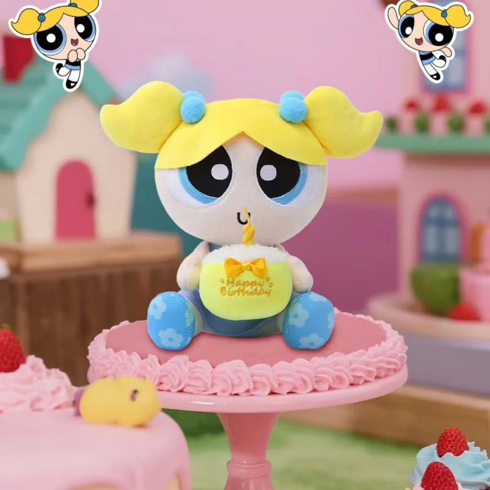 Genuine The Powerpuff Girls Plush Doll Decoration Kawaii Home Decor Dolls Cartoon Girlish Heart Pp Cotton Filled Toys Girl Gifts