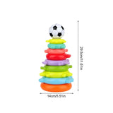 Rainbow Balance Stacking Ring Game Preschool Learning Stacker Montessori Toy For Traveling Schools Daycare Centers Kindergarten