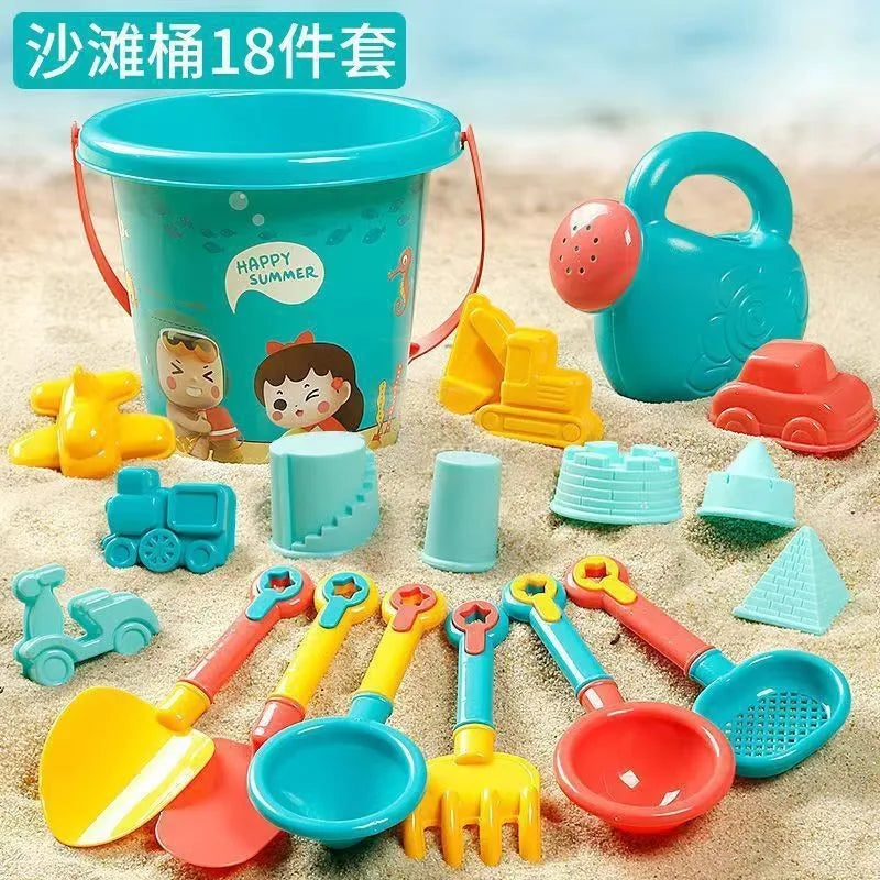 New beach-toy set Children's beach play sand water beach-bucket sand digging shovel beach-tools