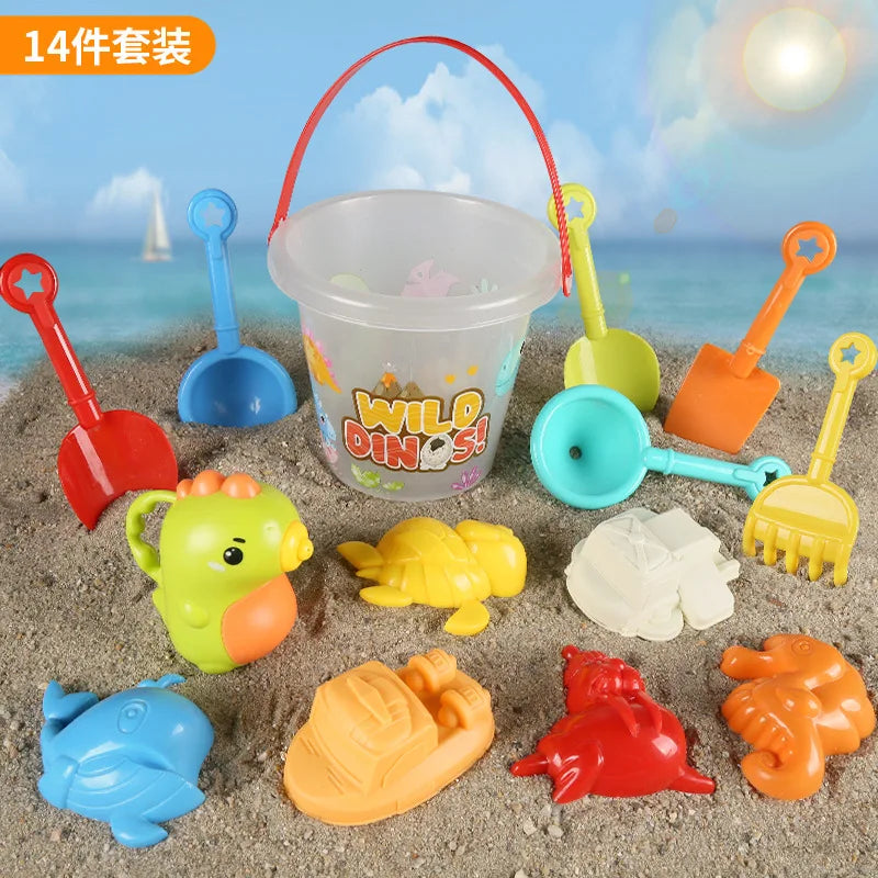 New beach-toy set Children's beach play sand water beach-bucket sand digging shovel beach-tools