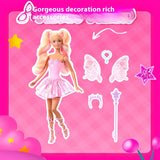 Genuine Barbie Doll Princess Color Changing Dream Butterfly Fairy Toy Figure for Girls Cute Collectible Birthday Gift Toy