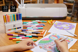 36pcs Waterbased Ink Dual Tip Pens For Cricut Maker 3/Maker/Explore 3/Air 2/Air, Writing & Drawing Marker Pen