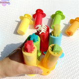 Plastic Playdough Model Tool 3D Tool Kit 3D Plasticine Tools Deluxe Set Animals Model Playdough Set Clay Moulds Child