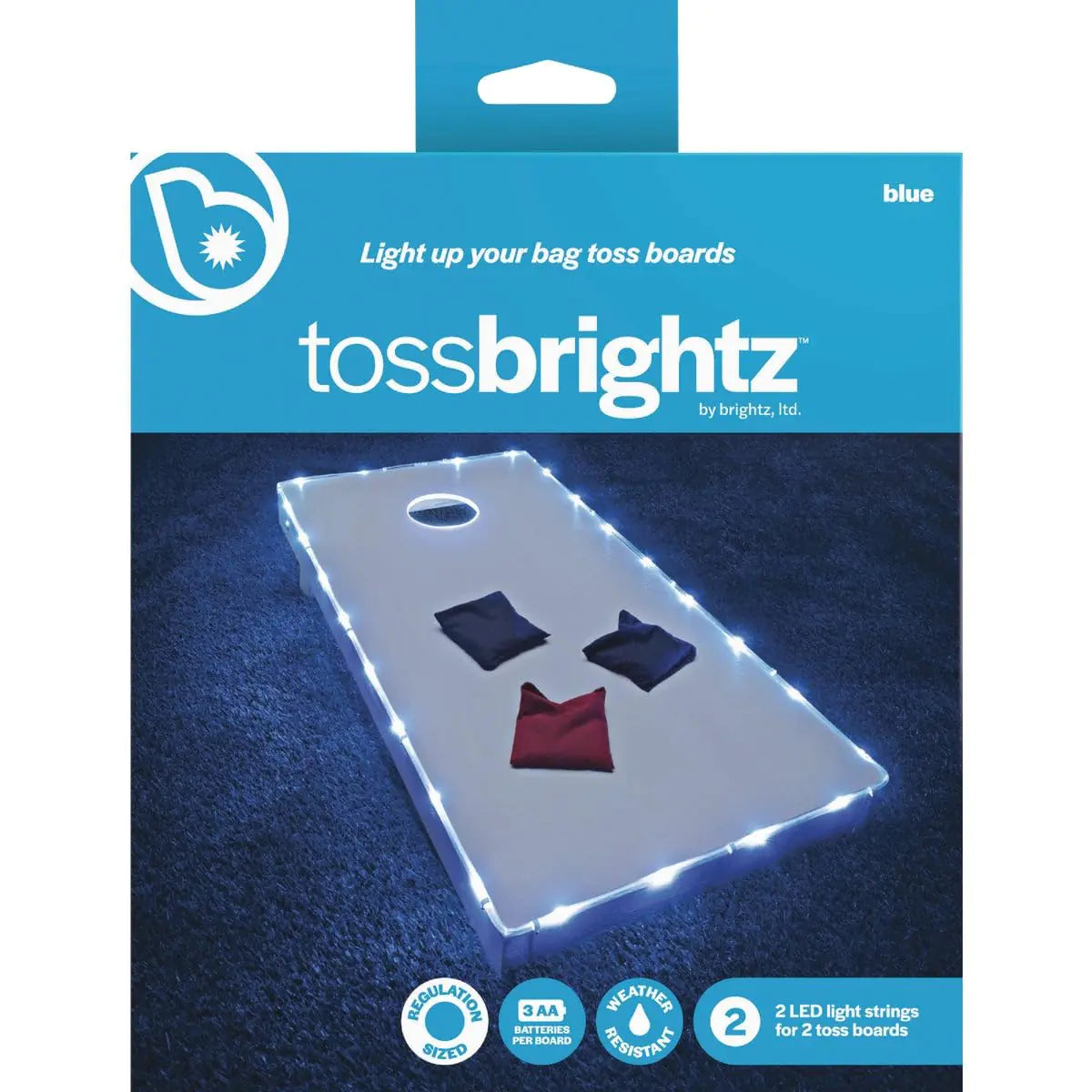 Brightz TossBrightz Cornhole/Bean Bag Game LED Lighting Kit (Lights Only No Boards) White