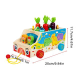 Montessori Carrots Sorting Board Carrot Harvest Shape Sorting Game Wooden Activity Cube Matching Puzzle Box for Early Learning